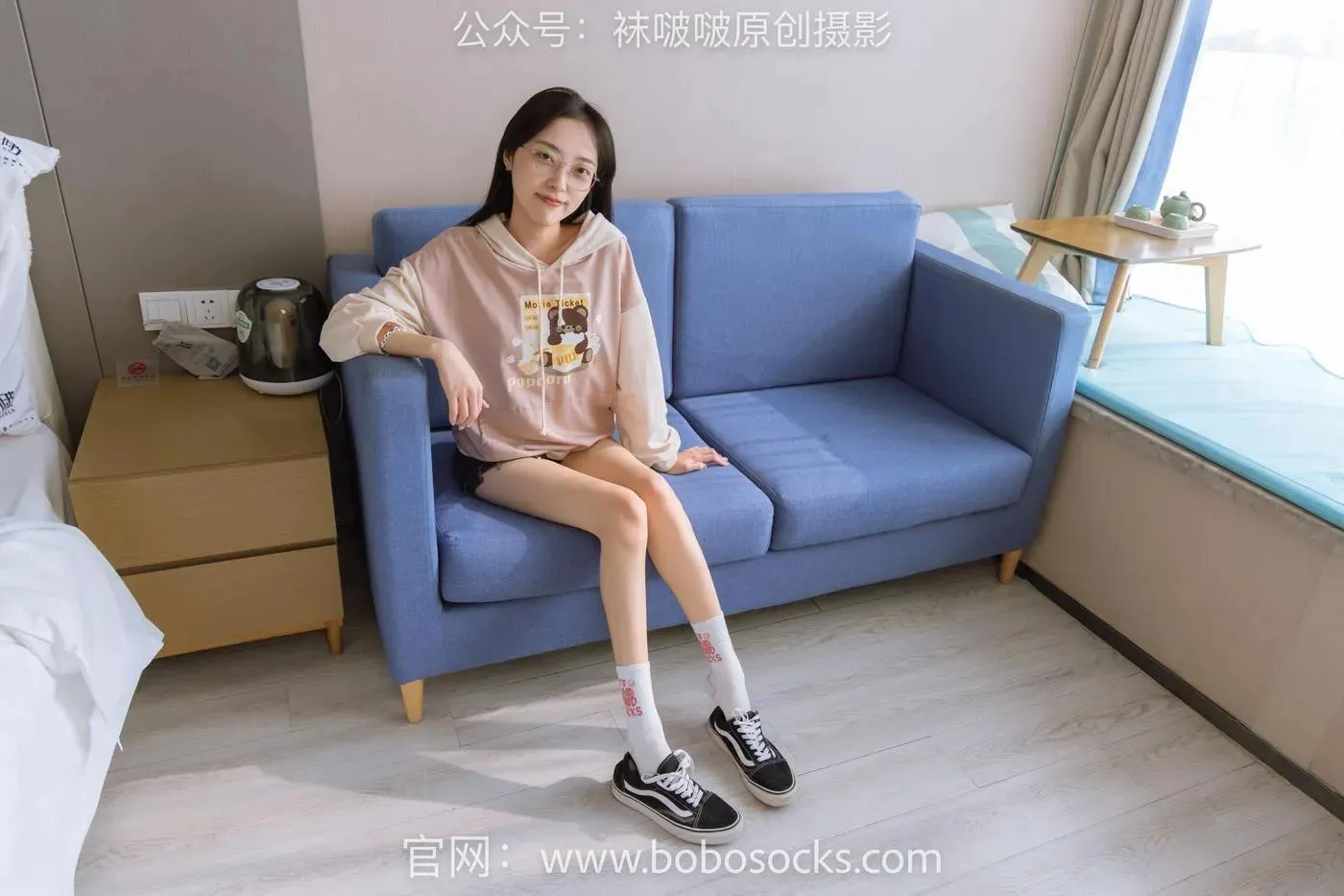 [BoBoSocks袜啵啵]NO.143 稚予-匡威板鞋、vans帆布鞋、两双白棉袜 [166P]插图9